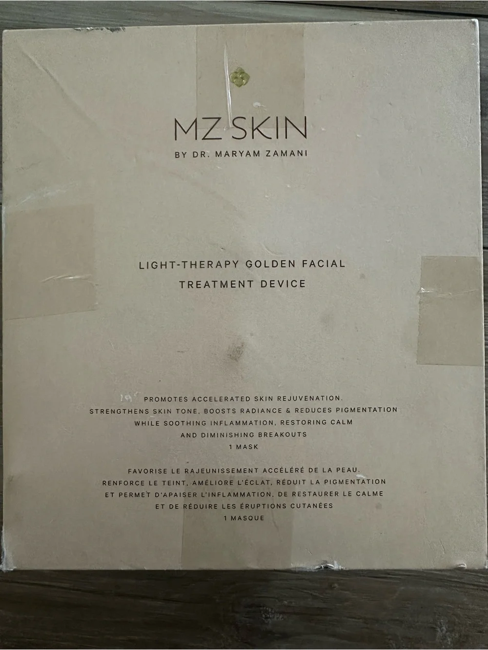 MZ Skin light Therapy Golden Facial Device